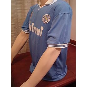 ITALY NAPOLI MARADONA #10 BLUE HOME JERSEY SHIRT