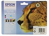 Epson T0715 Tintenpatronen Multipack  (cyan, magenta, gelb, schwarz)
