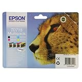 Epson Multipack T0715 Cartouche d'encre d'origine 1 x noir, jaune, cyan, magentapar Epson