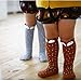 Gellwhu 12 Pairs Baby Girls Boys Cartoon Knee High Stockings Tube Socks 1-5Y
