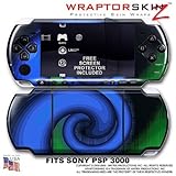 Alecias Swirl 01 Blue WraptorSkinz Skin and Screen Protector Kit fits Sony  ....
