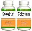 2 BOTTLES Colostrum 360 total caps Bovine Pre-Milk Protein Muscle 800mg serving KRK SUPPLEMENTS