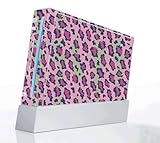 Pink Leopard Decorative Protector Skin Decal Sticker for Nintendo Wii Conso ....