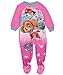 Paw Patrol Girls Fleece Blanket Sleeper Pajamas (3T, Pink Pups)