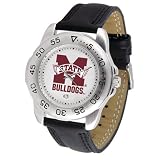Mississippi State Bulldogs NCAA Sport Mens Watch (Leather Band)