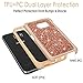 S6 Case, Galaxy S6 case, Cellularvilla [Slim Fit] [Hybrid] Luxury Bling Jewel Rock Crystal Rhinestone Diamond Case [Shockproof] Dual Layer Protective Cover for Samsung Galaxy S6 (Rose Gold)