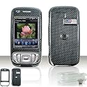 HTC TILT 8925 / TyTN II (KAISER) CARBON FIBER DESIGN Hard Plastic Snap-On Protective Faceplate Carrying Case...Plus FREE Neck Strap / Lanyard!!!