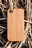 [100% Natural Wood] Natural Bamboo Case for iPhone 4 (Plain) by SigniCASE