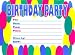 Birthday Party Invitations 