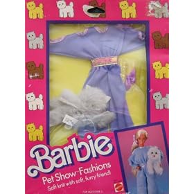 Barbie Pet Show Fashions w Furry Cat (1986)
