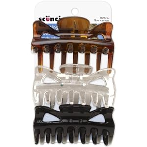 Scunci Jaw Clips, 3ct