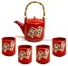 Chinese Home Decor / Chinese Gifts - Chinese Tea Set: Chinese Porcelain Tea Set - Auspiciousness, Prosperity, Peace