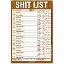 Shit List Notepad