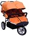 Tike Tech Double City X3 Swivel Stroller, Autumn Orange