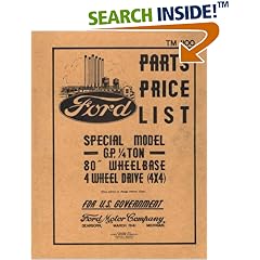 Ford Model GP Jeep Parts List: TM-1100