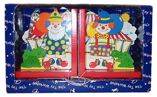 Childrens Toyshop  Toys : Clown Bookends