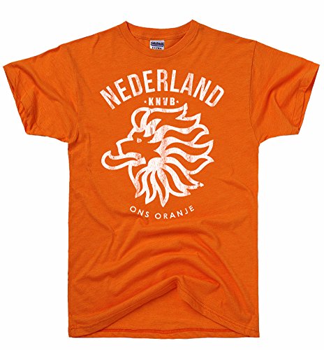 DirtyRagz Men's Netherlands Flag Holland Dutch Soccer Mens T-shirt