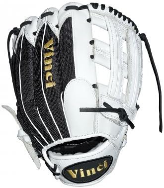 BMB-OB White Leather with Black Mesh Back - 13 inch