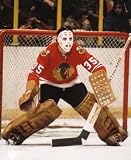 Tony Esposito unsigned Chicago Blackhawks Red Jersey 8x10 Photo