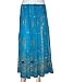 Designer Bohemian Chic Baby Blue Beaded Belly Dance Dcrapechic Women's Skirt 36 Inch Length