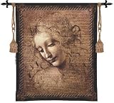 Review Pure Country Weavers  / Wall Tapestry Female Head by Da Vinci