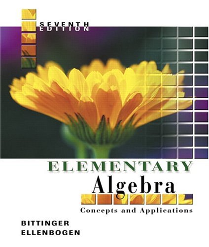 Elementary Algebra: Concepts and Applications (7th Edition)
