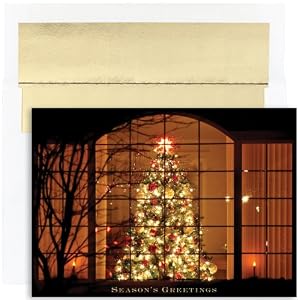 Evening Tree Christmas Cards -