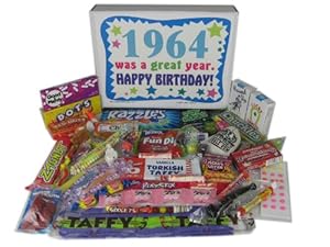 1964 50th Birthday Gift Basket Box Retro Nostalgic Candy From Childhood