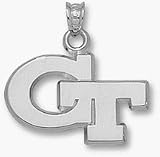 Georgia Tech Yellow Jackets 5/8 GT Pendant - 10KT White Gold Jewelry