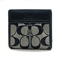 AUTHENTIC COACH SOHO PLEATED SIGNATURE MINI WALLET (Navy)