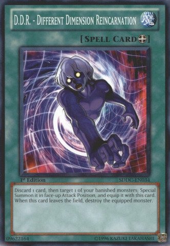 Yu-Gi-Oh! - D.D.R. - Different Dimension Reincarnation (SDDC-EN034) - Structure Deck: Dragons Collide - 1st Edition - Common On Sale