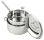 Bayou Classic 1101 10-Quart Stainless-Steel Fry Pot with Lid and Basket