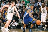 Golden State Warriors v Utah Jazz: Monta Ellis and Gordon Hayward Photographic Poster Print by Melissa Majchrzak, 12x18