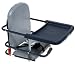 Graco Deluxe Tot-Lock with Tray and High Back Seat - Navy Gingham Pattern