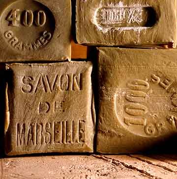 Savon de Marseille (Marseille Soap) pure olive oil soap from the South of France.