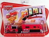 51QNLP14fyL. SL160  Disney CARS Mini Adventures with Red Trailer motorized