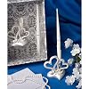 Interlocking hearts design wedding pen set