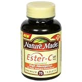 Nature Made Ester-C Plus Supplement, 500 mg, 75 Premium Tablets (Pack of 2)