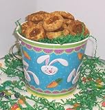 Gourmet Food : Scott's Cakes 1 lb. Cinnamon Apple Butter Cookies in a Blue Bunny Pail