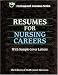 Book Resumes for Nursing Careers (Vgm Professional Resumes Series)