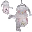Kansas City Royals MLB Home Run Snowman Ornament (3")
