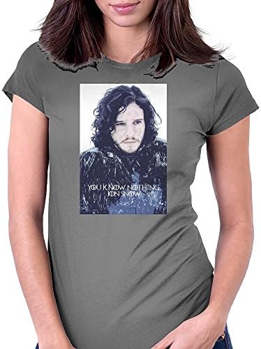 jon snow, black castle, game of thrones Womens Fitted T-Shirt Black / Large