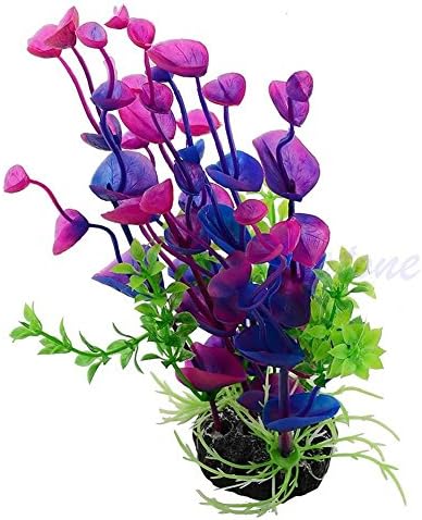 Hot Purple Artificial Water Plant Grass Decor Ornament For Fish Tank Aquarium no.031