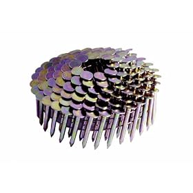 Click here to buy Grip-Rite GRCR3DGAL 1-1 4-Inch by 15 Degree Galvanized Coil Roofing Nail (7,200 per Box) by Grip Rite.