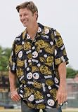 Reebok Pittsburgh Steelers Gold Team Lockup T-shirt (Large, Black)
