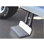 Kodiak 950117002 SideWINDER Retractable Passenger's Side Step, Silver - 12 inch drop