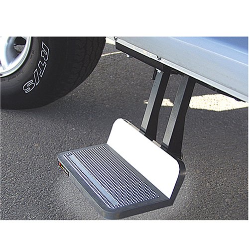 Kodiak 950203000 SideWINDER Retractable Passenger's Side Step, Silver - 8 inch drop