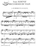 Albeniz Recuerdos de Viaje 7. En La Playa: Instantly download and print sheet music Albeniz Recuerdos de Viaje 7. En La Playa: Instantly download and print sheet music