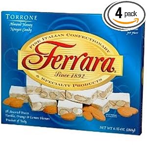 Ferrara Torrone, Almond Honey Nougat Candy, 7.62-Ounce Boxes (Pack of 4) Ferrara Torrone, Almond Honey Nougat Candy, 7.62-Ounce Boxes (Pack of 4)