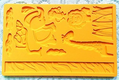 HSE Animal Zoo Mould 3d Silicone Mold For Fondant Cake Decoration Sugar Paste Tool DIY Cake Baking